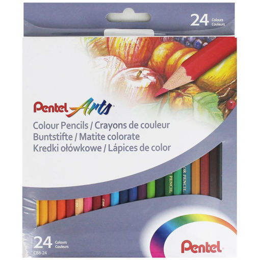 Picture of PENTEL - COLOURING PENCILS X24